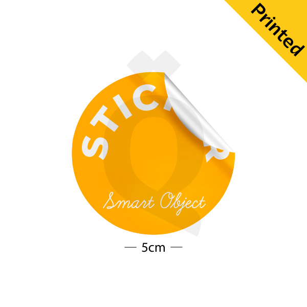 [500013] Sticker Printed Round Size 5x5cm 