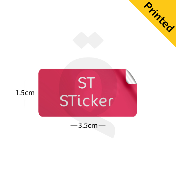 [500082] Sticker Printed Size 1.5x3.5cm