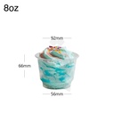 8oz PET Plastic Ice Cream Cup 1000/ctn