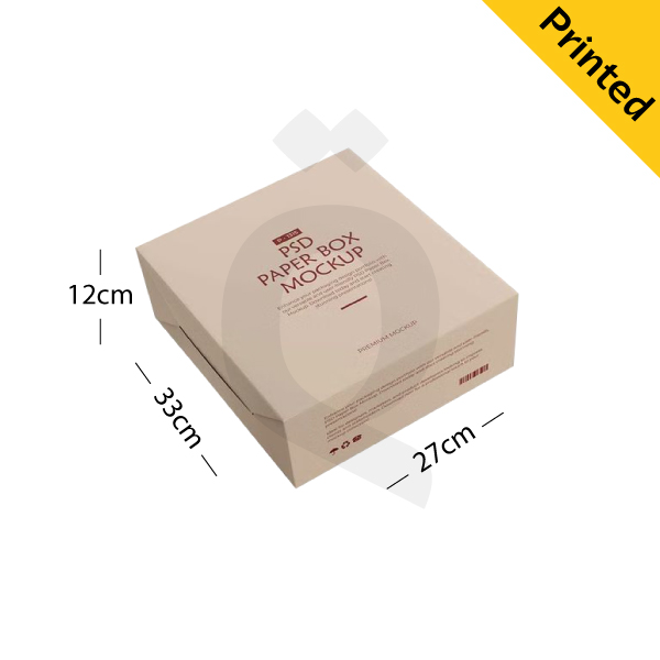 [500181] Paper Box 350mg Two Side Printed 33x27x12h cm