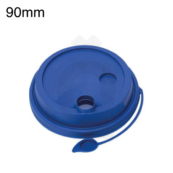 [002027] 90mm PP Plastic Matte Blue Lid Connected 1000/ctn