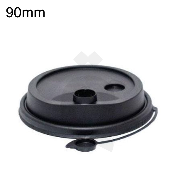 90mm PP Plastic Matte Black Lid Connected 1000/ctn