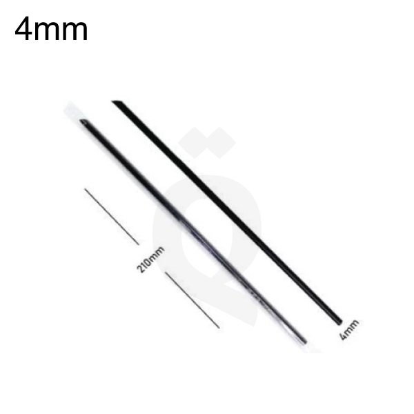 [002034] 4*210mm Black Spike Straw Film Wrap 4000/Ctn