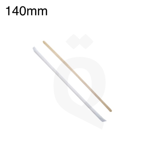 [001078] 140mm Wooden Coffee Stirrer Paper Wrap 5000/ctn