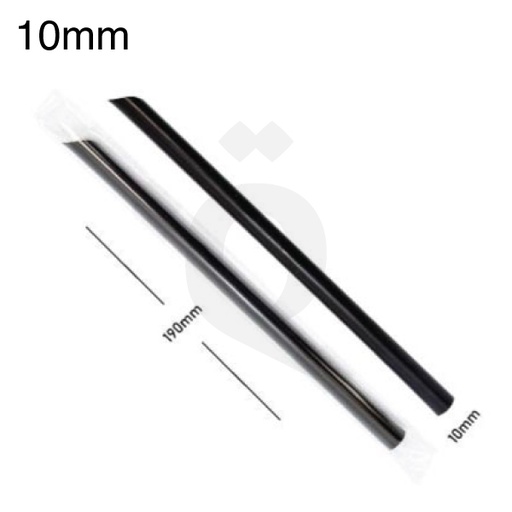 [002041] 10*190mm Black Spike Straw Film Wrap 4000/Ctn