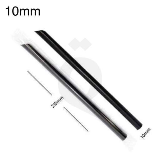 [002042] 10*210mm Black Spike Straw Film Wrap 4000/Ctn