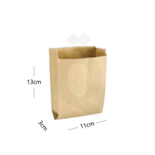 [003008] 11×3×13cm Satchel Kraft Paper Bag 1000/ctn