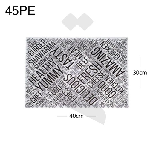 [003058] FOOD TASTY - 45PE Wrapping Paper 30*40cm 2000/ctn