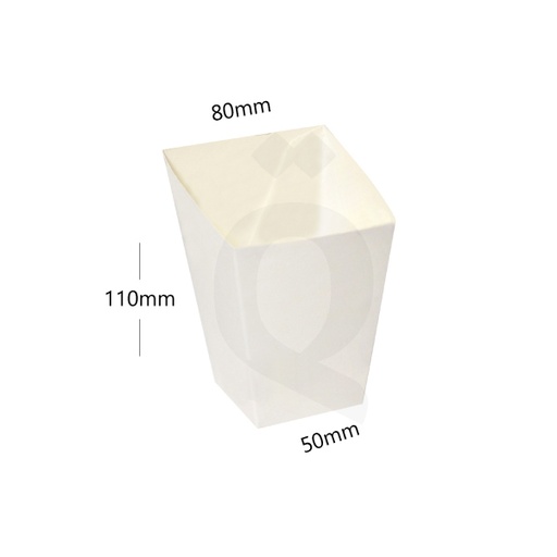 [004023] Fries White Paper Box 500/ctn