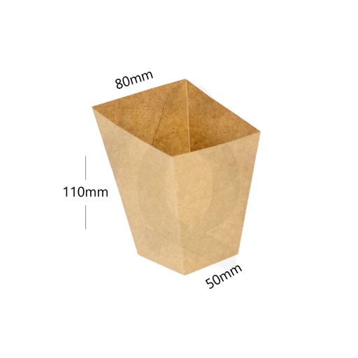 [004024] Fries Kraft Paper Box 500/ctn