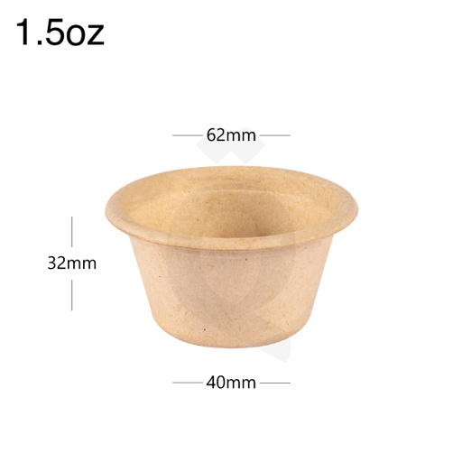 [004071] 55ml Bagasse Sugarcane Sauce Cup 1000/ctn