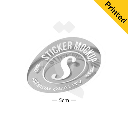 [500009] Sticker Clear Size:5x5cm Printed