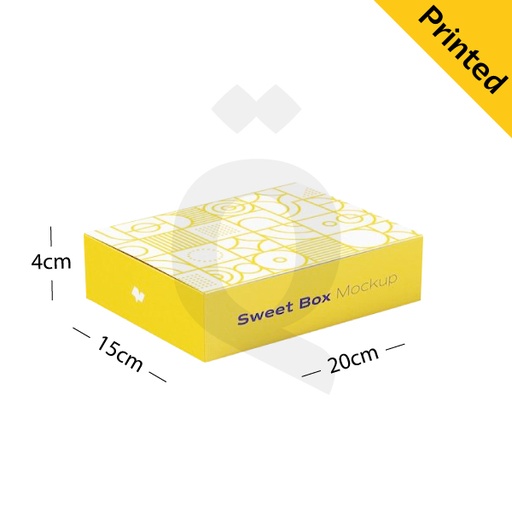 [500025] White Paper Box Size 20*15*4cm