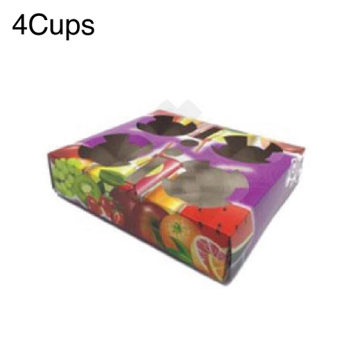 [001058] 4 Cup Holder Tray Paper 20.5x18x4.5 cm